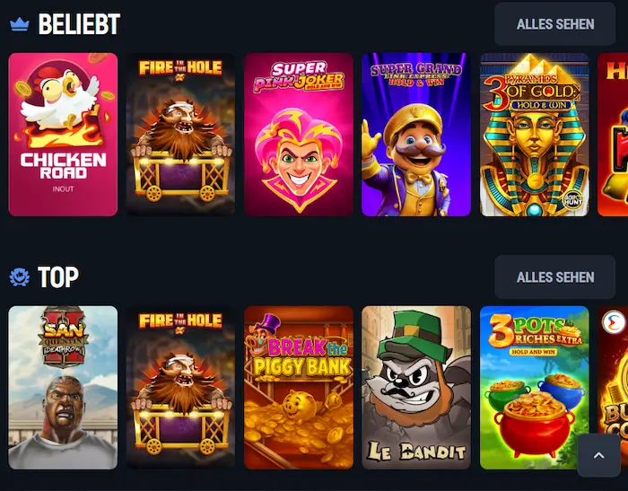 AeroBet Casino spiele
